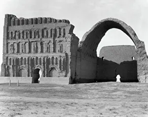 Iraq Prints: View Of Ruined Building With Arch