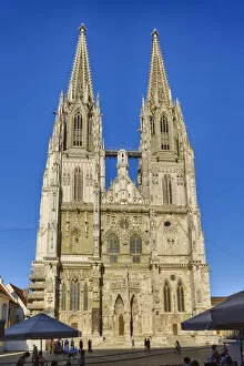 View to Saint Peter Cathedral, Regensburg