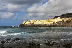 View of San Felipe, Moya region, Gran Canaria, Canary Islands, Spain, Europe, PublicGround