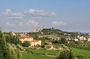 San Gimignano Prints: View on San Gimignano and its towers