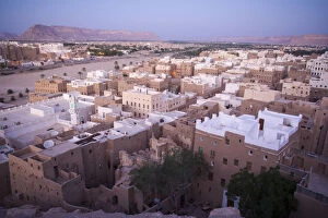Adobe Collection: View of Shibam at sunset