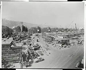 Portland Prints: View of a Shipyard