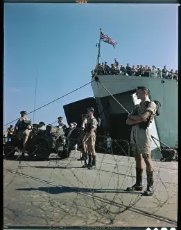View of Soldiers with HMS Striker