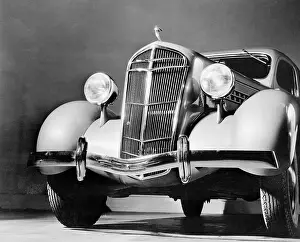 Headlights Prints: Front View of a De Soto Airstream