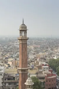 Delhi Prints: The view from the southern minaret of the Jama Masjid mosque in Old Delhi