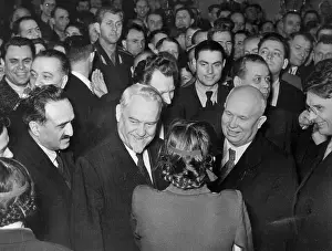 Anastas I Prints: View of Top Soviet Officials at Communist Party Congress