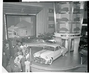 View of Spectators at General Motors Car Show