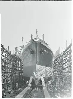 View of SS Louise Lykes Launching from Drydock
