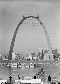Barge Prints: View of St. Louis Gateway