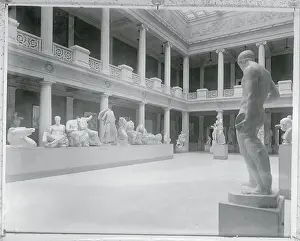 Pittsburgh Prints: View of Statuettes at The Carnegie Institute