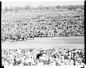 Louisville Prints: View of Stretch at Kentucky Derby