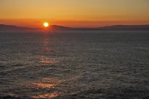View Of Sunset From Rossbeigh Beach On The Iveragh Peninsula Or Ring Of Kerry