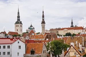Images Dated 14th July 2012: View over Tallinn old town, Estonia