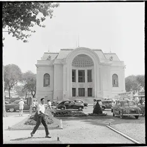 Saigon Prints: View of Theater Holding General Elections