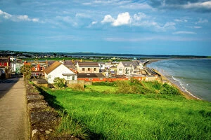 Trending: View of Tramore Bay and beach, County Waterford, Ireland