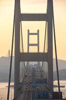 Images Dated 4th January 2015: Detail view of Tsing ma bridge