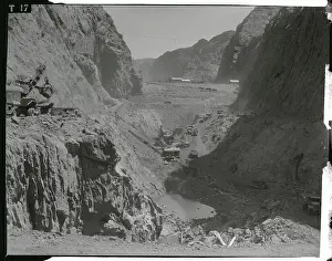 Colorado Prints: View of Unfinished Work at Dam Site