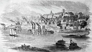 Raft Prints: View Of Vicksburg, Mississippi