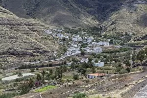 View of the village of El Risco, Gran Canaria, Canary Islands, Spain, Europe, PublicGround