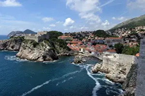 View over the walls of Dubrovnik, Croatia