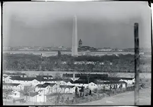 Arlington Prints: View of Washington Monument from Virginia