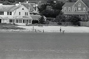 Hyannis Prints: View of Water and House Near Kennedy Compound