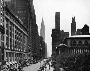 Lamppost Gallery: View Of West 42nd Street