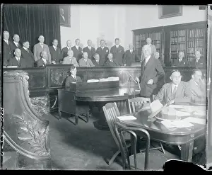 Mellon Prints: View of White House Delegates Posing for Camera