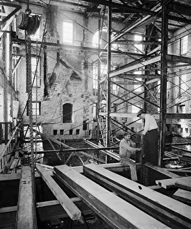 Beam Prints: View Of White House Reconstruction