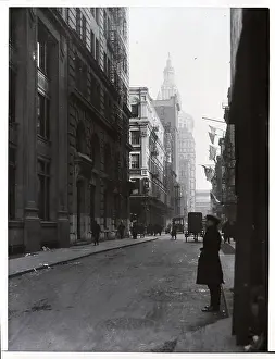 Everyday Scene Prints: View Of William Street In New York