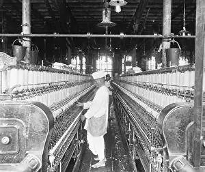 Mumbai Prints: View of Workers in Weaving Factory