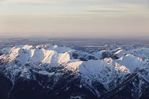 Zugspitze Prints: View from Zugspitze Mountain over the Ammergau Alps or the Ammer Mountains