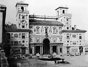 White Architectural Prints: Villa Medici