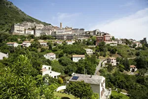 Village of Cervione, east coast of Corsica, France