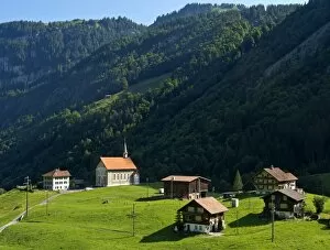 Village of Durrenboden-Bisisthal, Canton of Schwyz, Switzerland