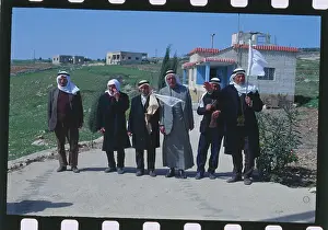 Lebanon Prints: Village Elders Holding White Flag