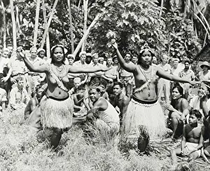 Tarawa Prints: Villagers Watching Tarawa Hula Performance