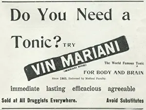 T1710655 Prints: Vin Mariani Wine Tonic