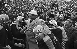 Vince Lombardi and Players Celebrating Victory