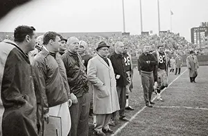 Sideline Prints: Vince Lombardi on Sidelines Before Winning Championship