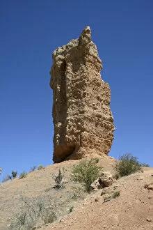 Vingerklip or Finger Rock, a 35m high limestone cliff, Kunene Region, Namibia