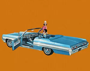 Illustration And Painti Gallery: Vintage Convertible