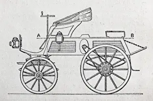 Vintage electric car by Paul Pouchain 1894