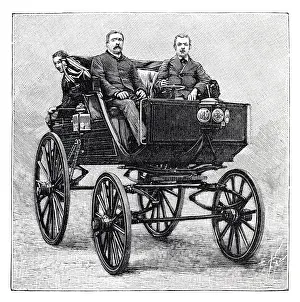 Vintage electric car by Paul Pouchain 1894