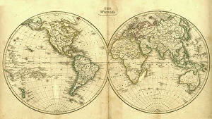 Dome Gallery: Vintage Map of the World