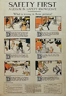 Caution Prints: Vintage poster for street safety