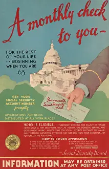Arc0002900 Prints: Vintage Social Security Poster