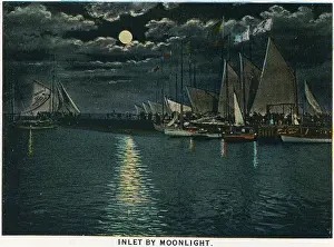 Vintage souvenir postcard, Atlantic City, New Jersey, ca 1921