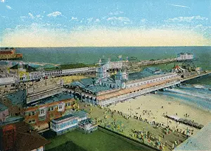 Vintage souvenir postcard, Atlantic City, New Jersey, ca 1921