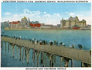 Vintage souvenir postcard, Atlantic City, New Jersey, ca 1921